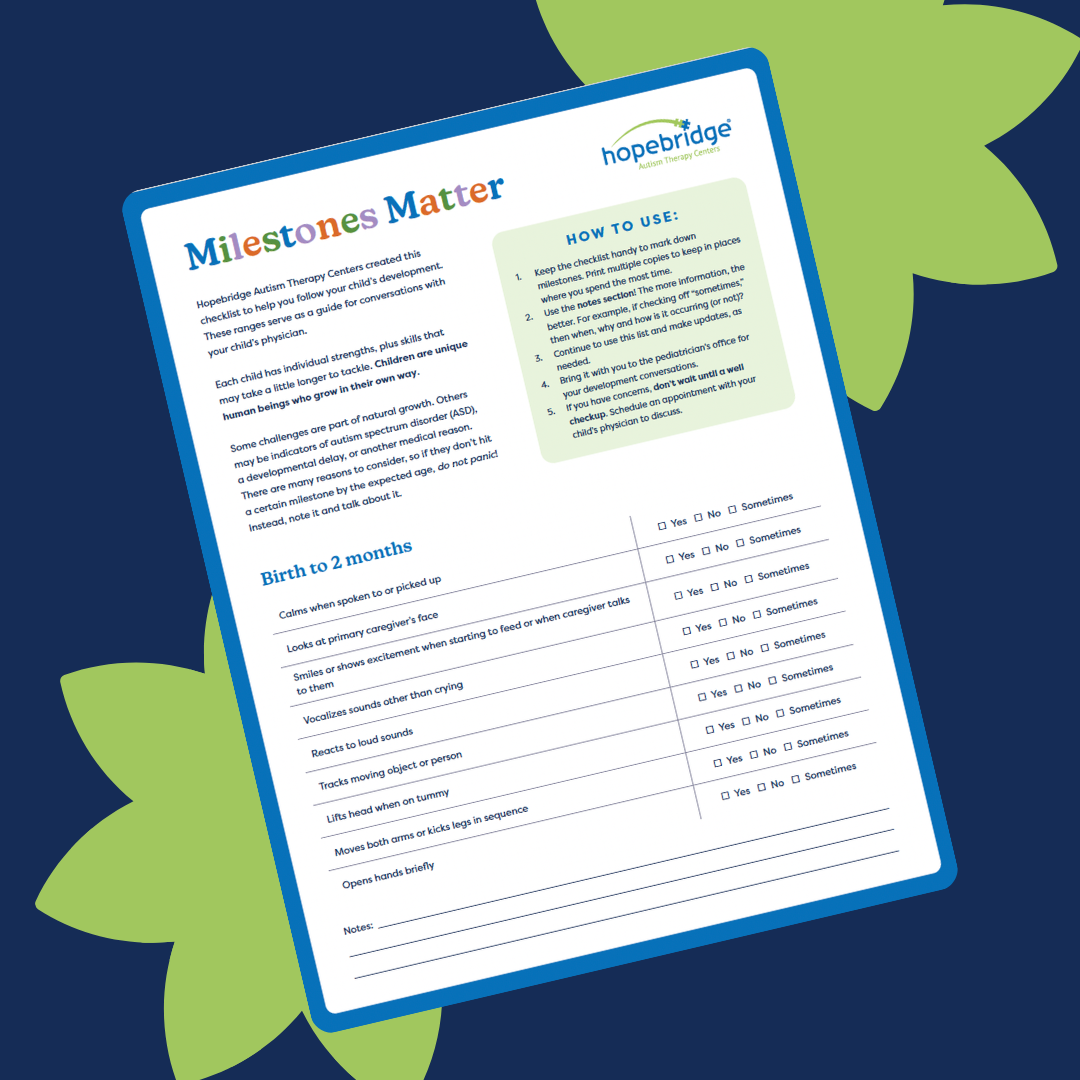 Track Your Childs Milestones at Home